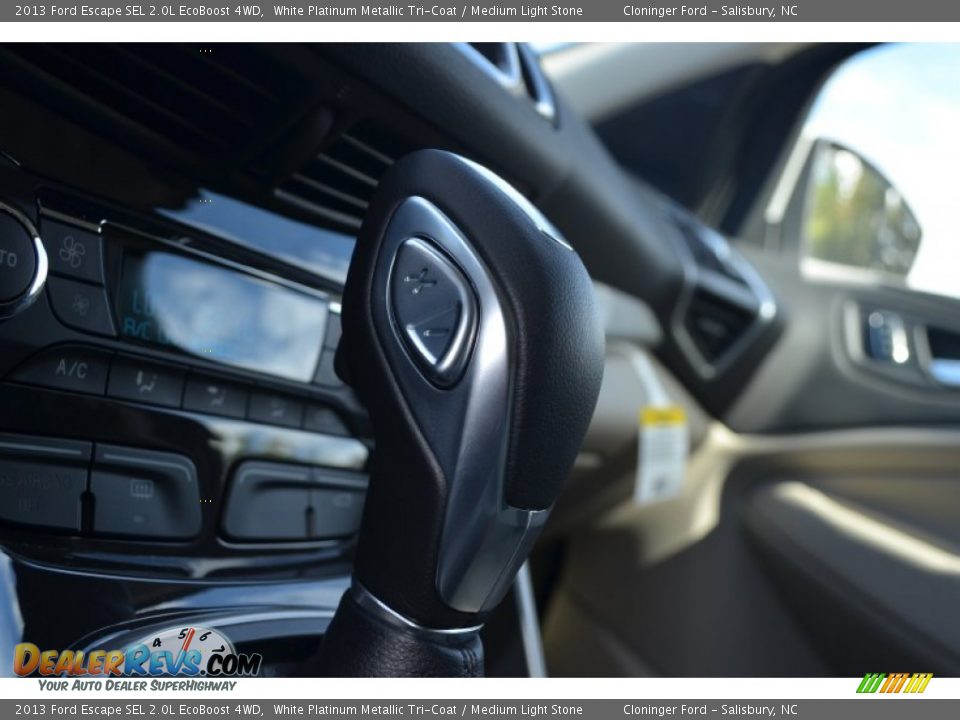 2013 Ford Escape SEL 2.0L EcoBoost 4WD White Platinum Metallic Tri-Coat / Medium Light Stone Photo #16