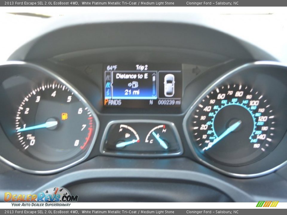 2013 Ford Escape SEL 2.0L EcoBoost 4WD White Platinum Metallic Tri-Coat / Medium Light Stone Photo #18