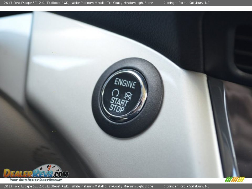 2013 Ford Escape SEL 2.0L EcoBoost 4WD White Platinum Metallic Tri-Coat / Medium Light Stone Photo #20