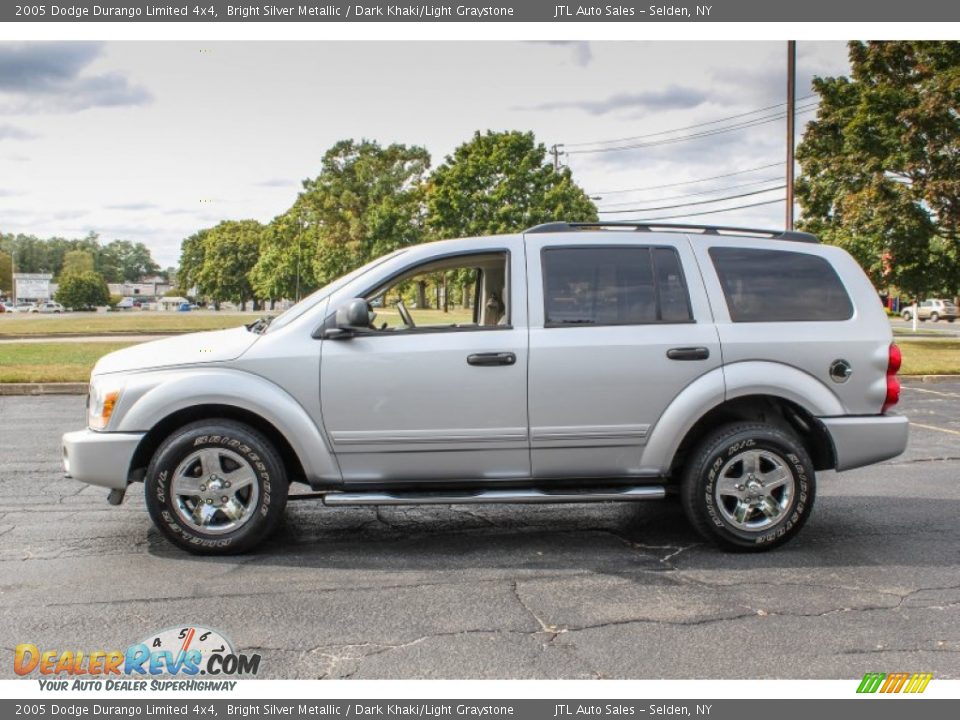2005 Dodge Durango Limited 4x4 Bright Silver Metallic / Dark Khaki/Light Graystone Photo #3