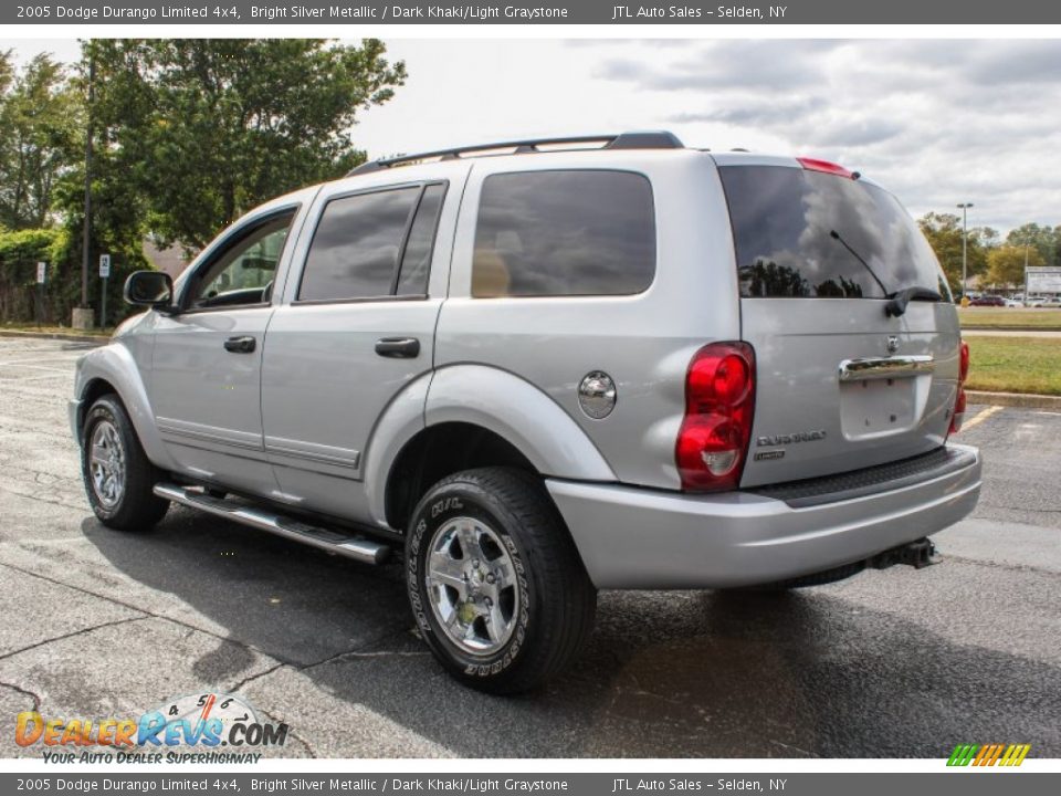 2005 Dodge Durango Limited 4x4 Bright Silver Metallic / Dark Khaki/Light Graystone Photo #4