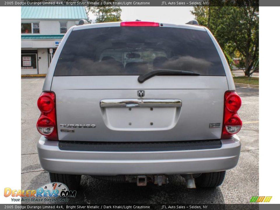 2005 Dodge Durango Limited 4x4 Bright Silver Metallic / Dark Khaki/Light Graystone Photo #5