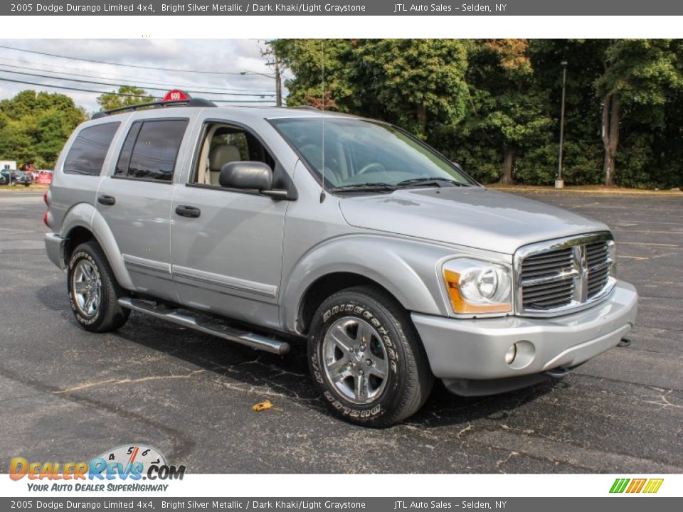 2005 Dodge Durango Limited 4x4 Bright Silver Metallic / Dark Khaki/Light Graystone Photo #8