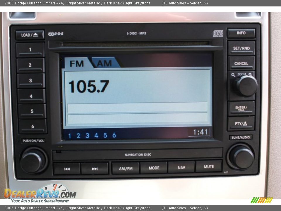 2005 Dodge Durango Limited 4x4 Bright Silver Metallic / Dark Khaki/Light Graystone Photo #14