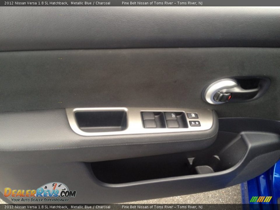 2012 Nissan Versa 1.8 SL Hatchback Metallic Blue / Charcoal Photo #8