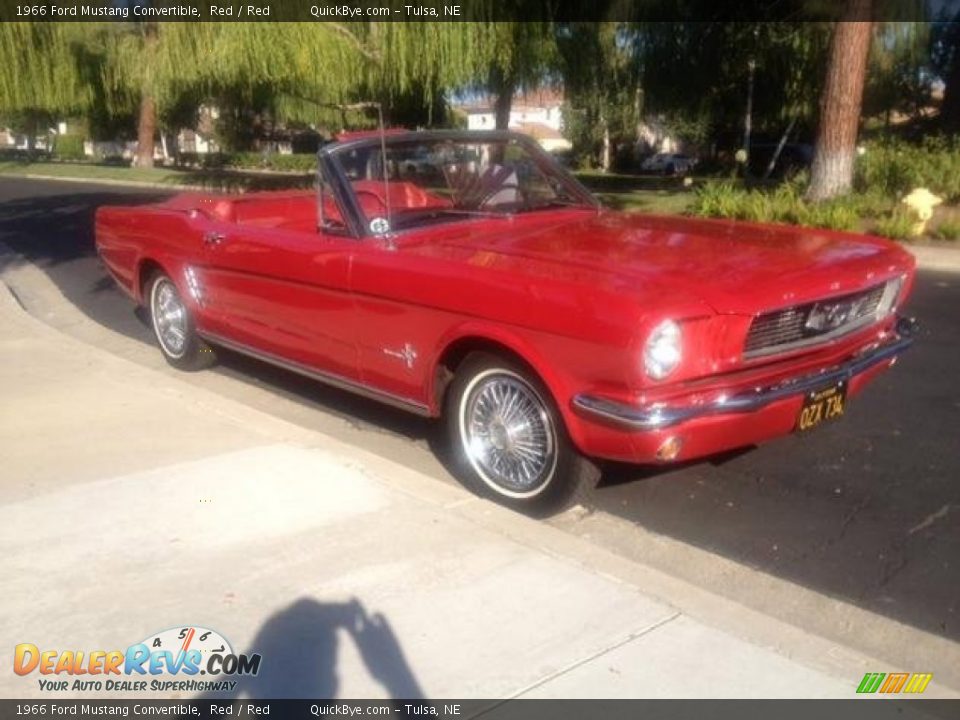 Front 3/4 View of 1966 Ford Mustang Convertible Photo #1