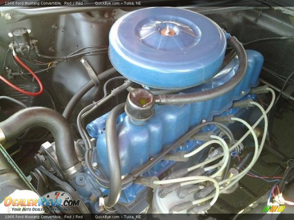 1966 Ford Mustang Convertible 200 ci. Inline 6 cylinder Engine Photo #6