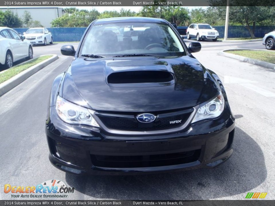 2014 Subaru Impreza WRX 4 Door Crystal Black Silica / Carbon Black Photo #2