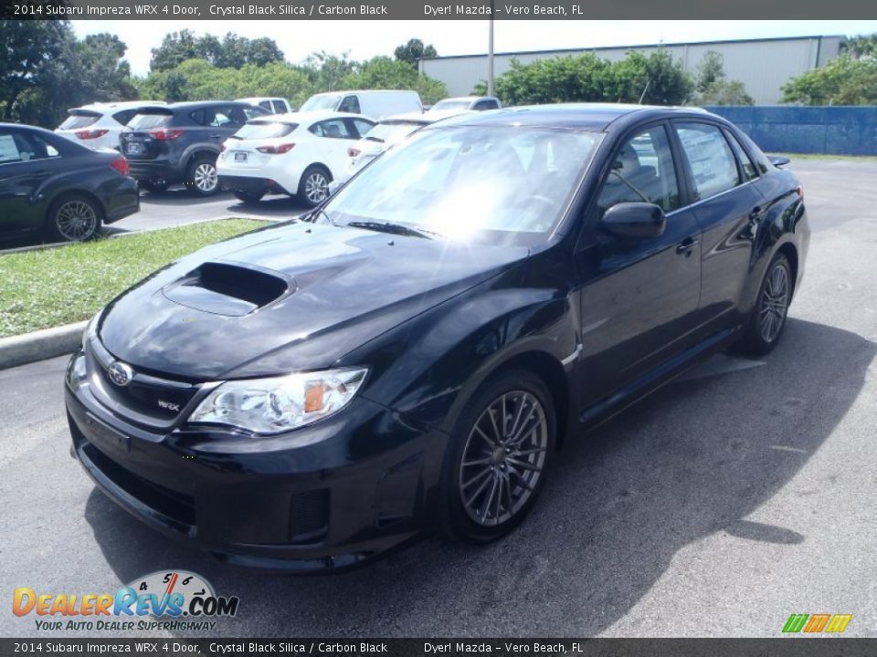 2014 Subaru Impreza WRX 4 Door Crystal Black Silica / Carbon Black Photo #3