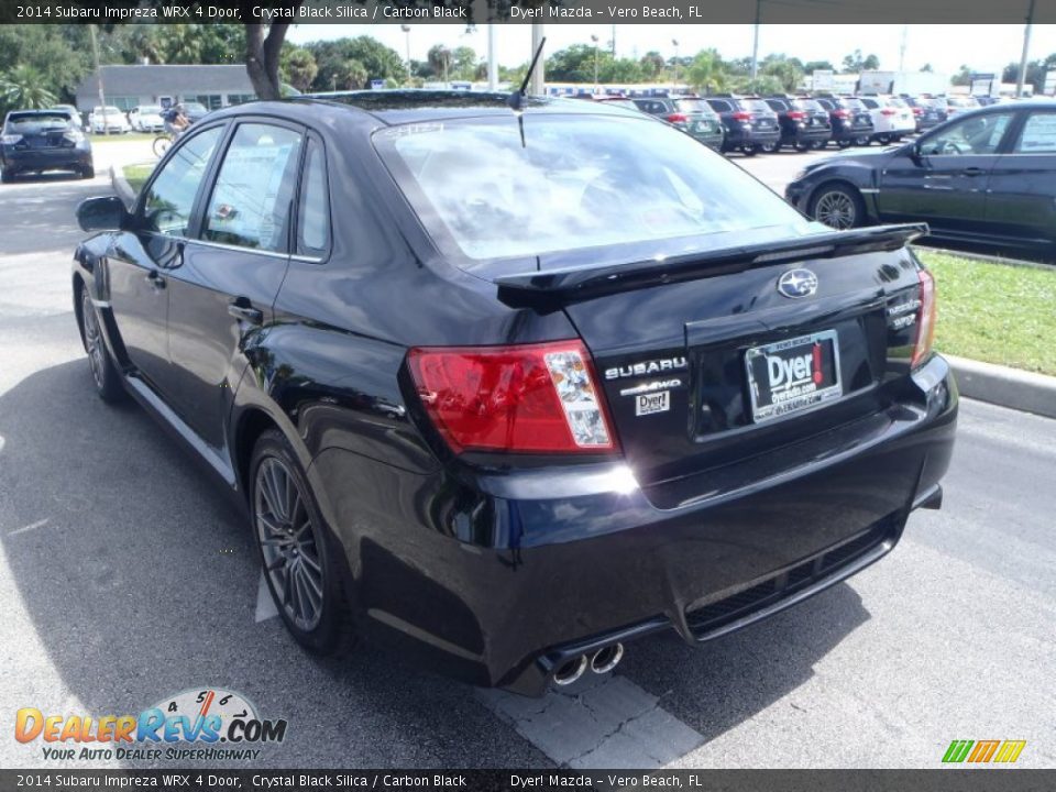 2014 Subaru Impreza WRX 4 Door Crystal Black Silica / Carbon Black Photo #5