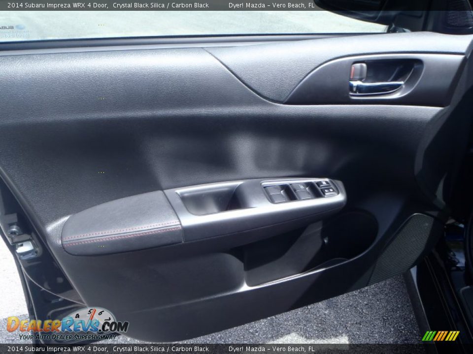 2014 Subaru Impreza WRX 4 Door Crystal Black Silica / Carbon Black Photo #9