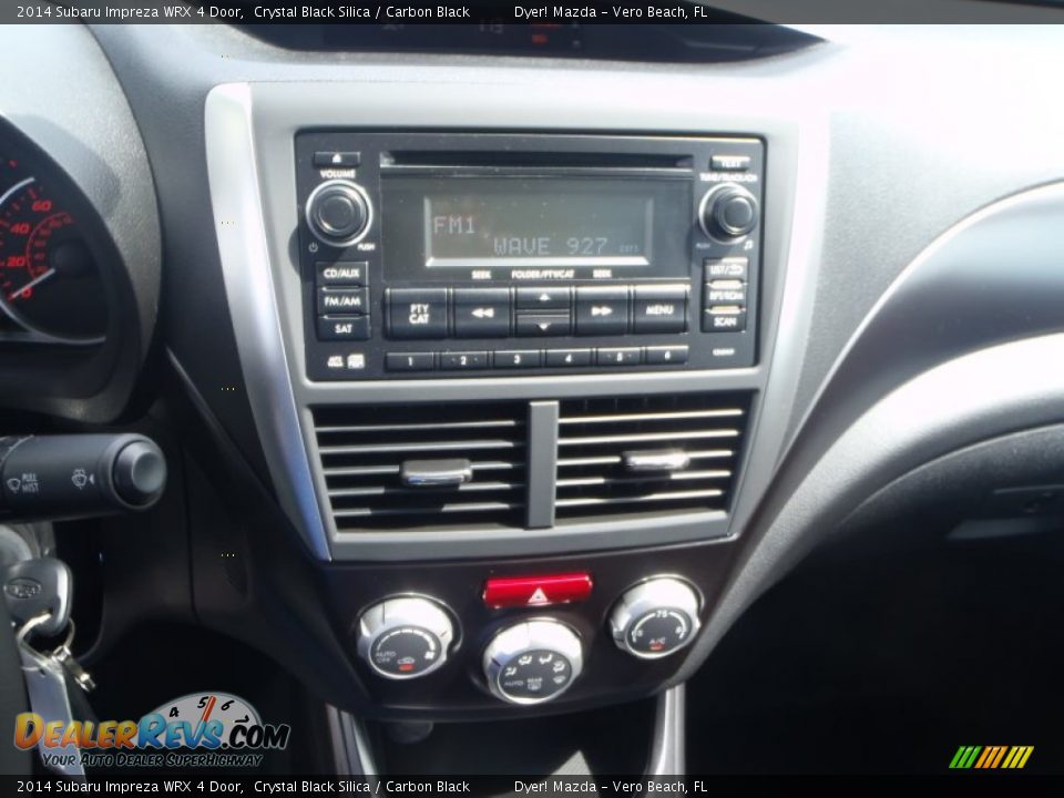 2014 Subaru Impreza WRX 4 Door Crystal Black Silica / Carbon Black Photo #14