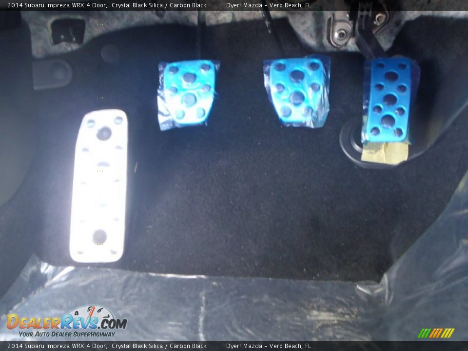2014 Subaru Impreza WRX 4 Door Crystal Black Silica / Carbon Black Photo #16