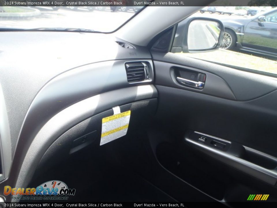 2014 Subaru Impreza WRX 4 Door Crystal Black Silica / Carbon Black Photo #17