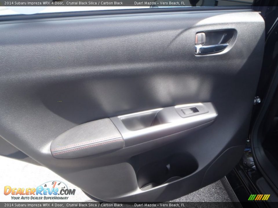 2014 Subaru Impreza WRX 4 Door Crystal Black Silica / Carbon Black Photo #18