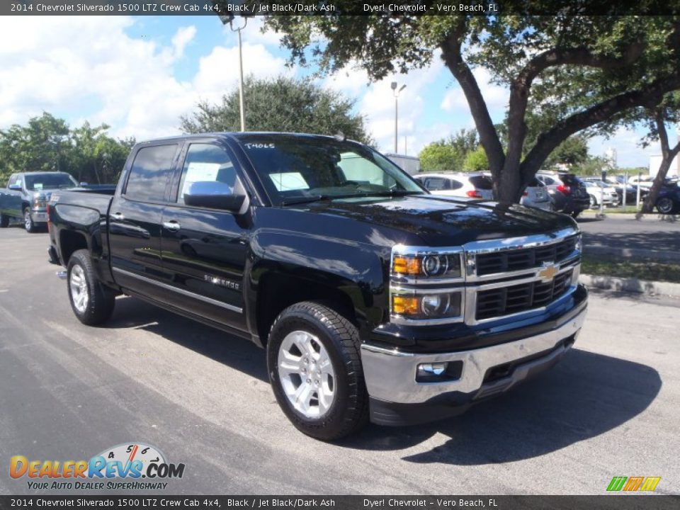 2014 Chevrolet Silverado 1500 LTZ Crew Cab 4x4 Black / Jet Black/Dark Ash Photo #1