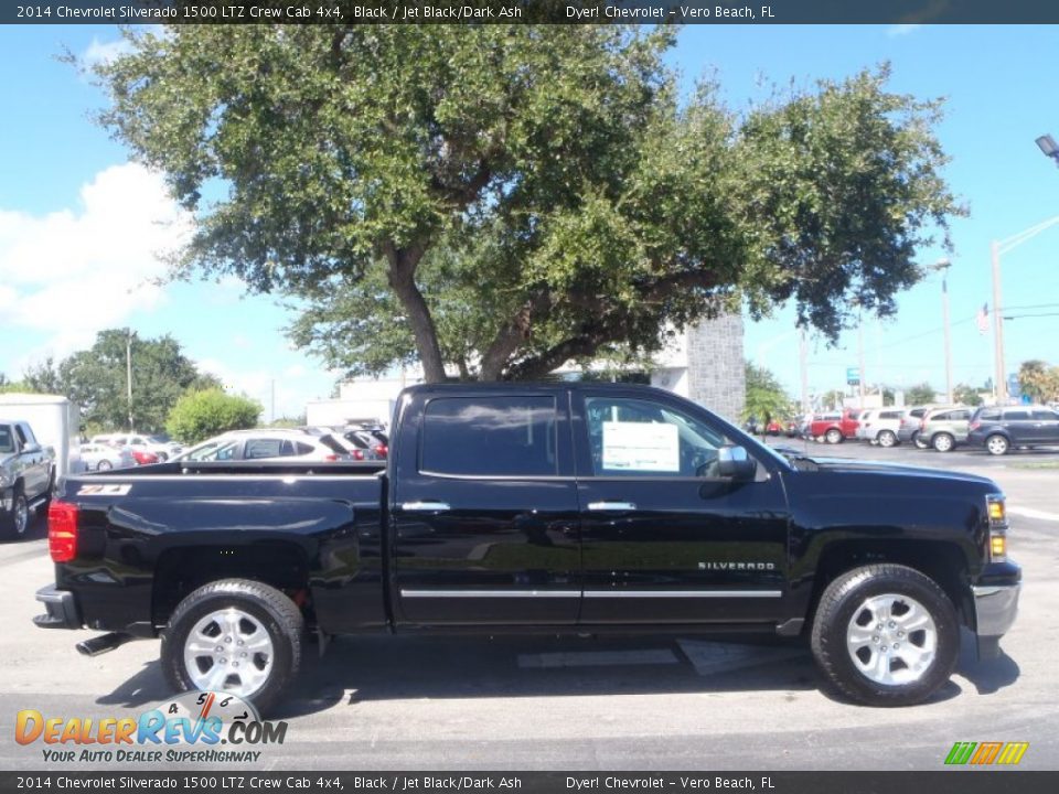 2014 Chevrolet Silverado 1500 LTZ Crew Cab 4x4 Black / Jet Black/Dark Ash Photo #2