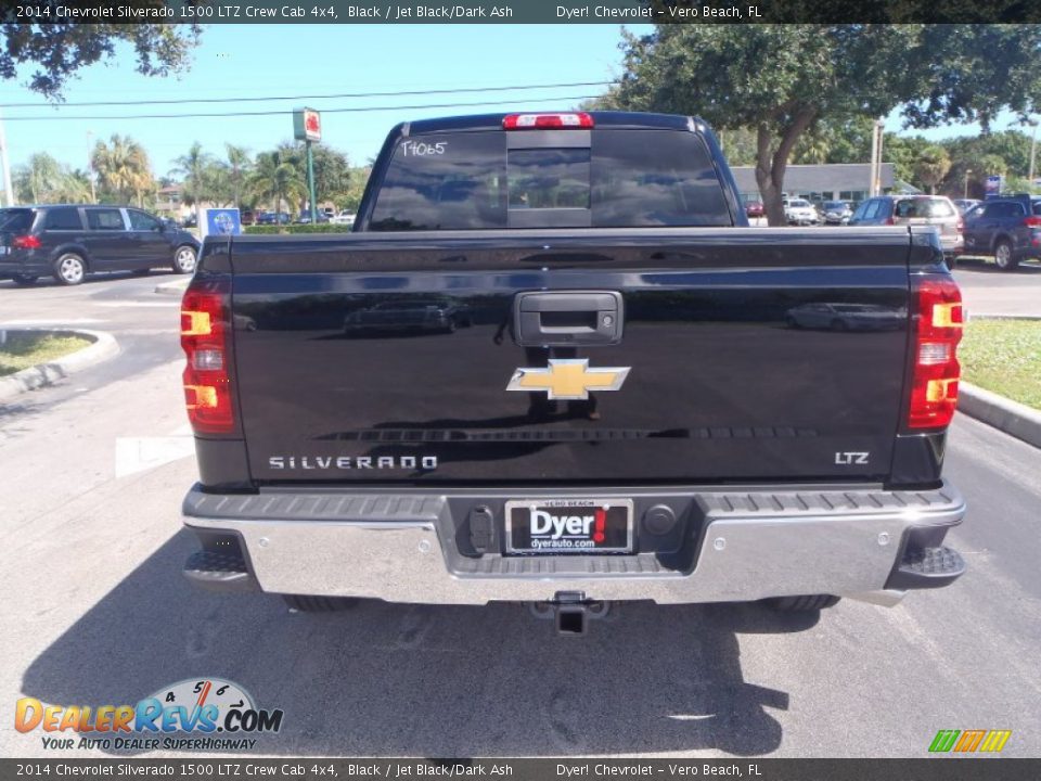 2014 Chevrolet Silverado 1500 LTZ Crew Cab 4x4 Black / Jet Black/Dark Ash Photo #3