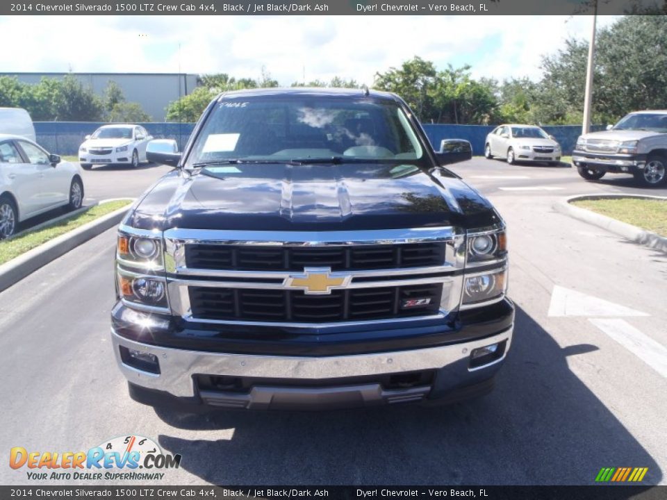 2014 Chevrolet Silverado 1500 LTZ Crew Cab 4x4 Black / Jet Black/Dark Ash Photo #7
