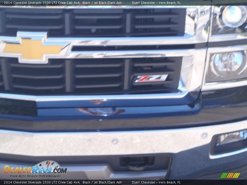2014 Chevrolet Silverado 1500 LTZ Crew Cab 4x4 Black / Jet Black/Dark Ash Photo #8