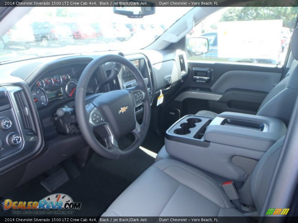 2014 Chevrolet Silverado 1500 LTZ Crew Cab 4x4 Black / Jet Black/Dark Ash Photo #13