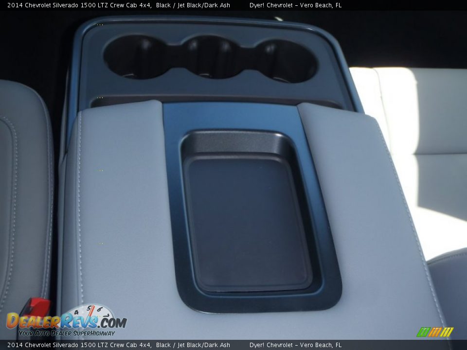 2014 Chevrolet Silverado 1500 LTZ Crew Cab 4x4 Black / Jet Black/Dark Ash Photo #17