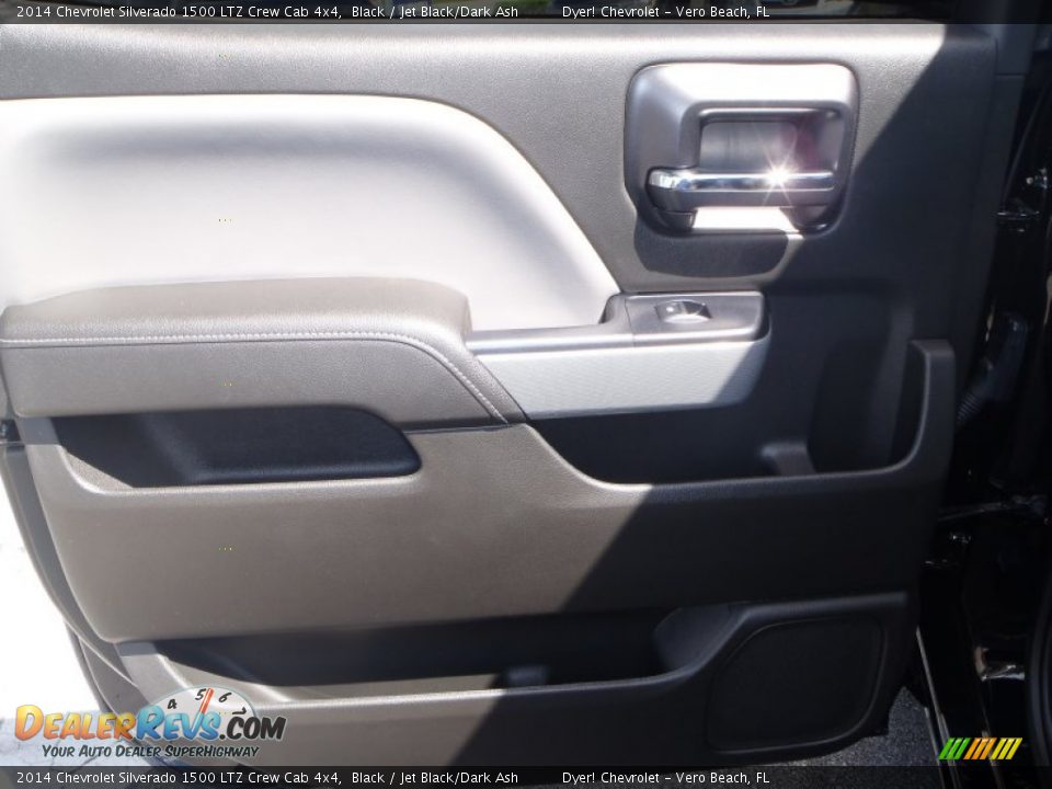 2014 Chevrolet Silverado 1500 LTZ Crew Cab 4x4 Black / Jet Black/Dark Ash Photo #19
