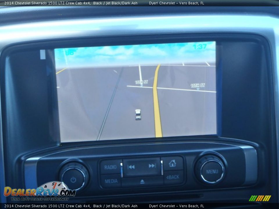 2014 Chevrolet Silverado 1500 LTZ Crew Cab 4x4 Black / Jet Black/Dark Ash Photo #22
