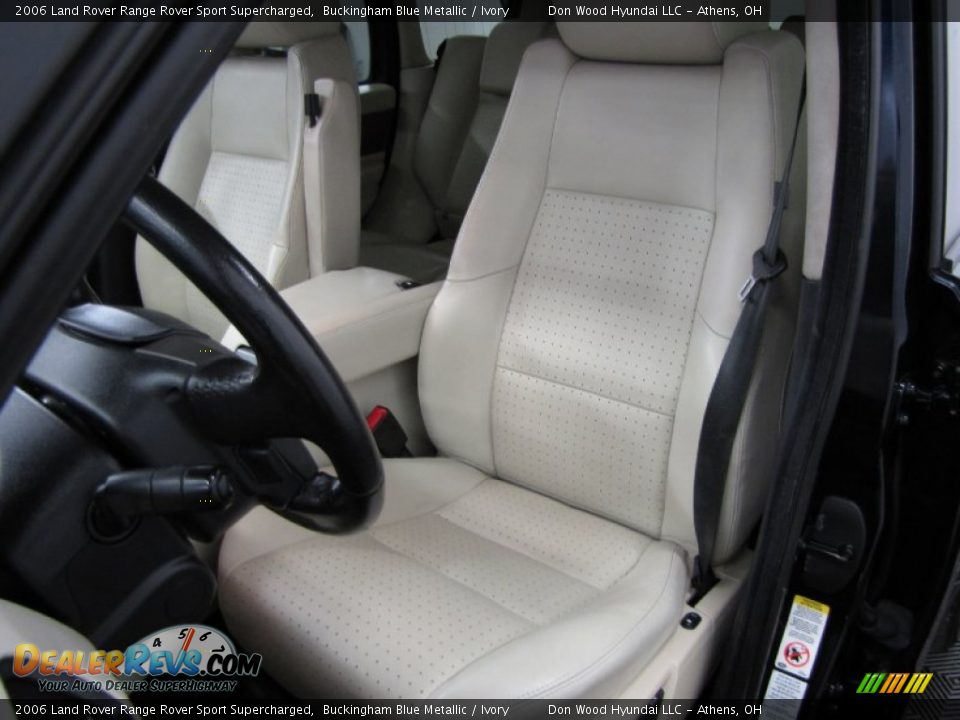 2006 Land Rover Range Rover Sport Supercharged Buckingham Blue Metallic / Ivory Photo #6