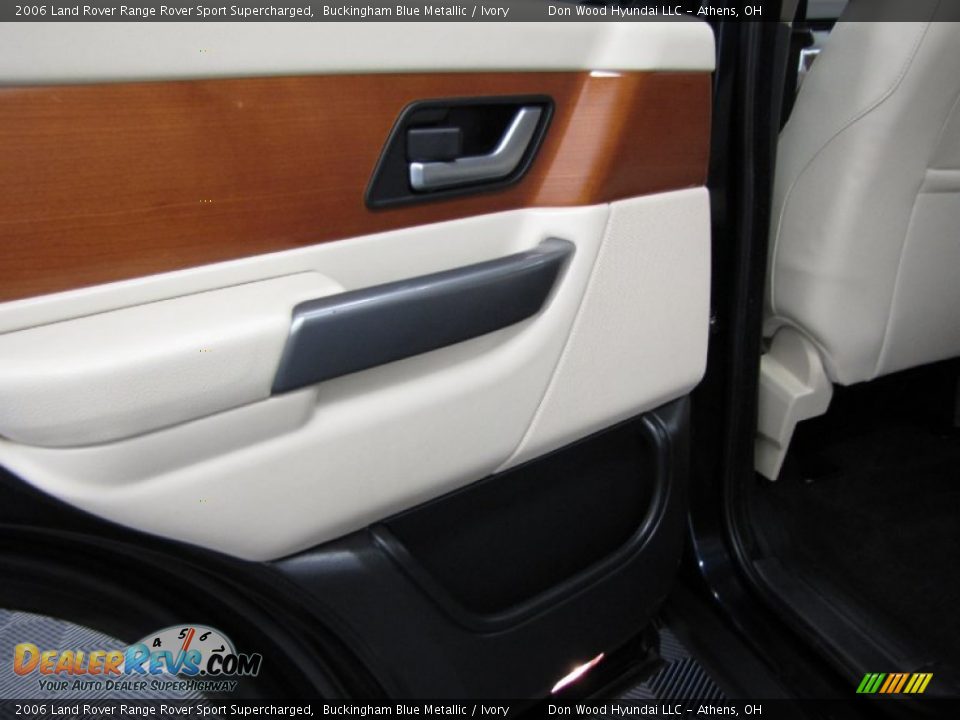 2006 Land Rover Range Rover Sport Supercharged Buckingham Blue Metallic / Ivory Photo #12