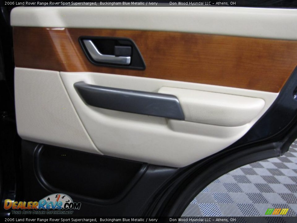 2006 Land Rover Range Rover Sport Supercharged Buckingham Blue Metallic / Ivory Photo #13