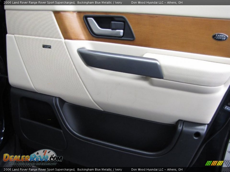 2006 Land Rover Range Rover Sport Supercharged Buckingham Blue Metallic / Ivory Photo #14