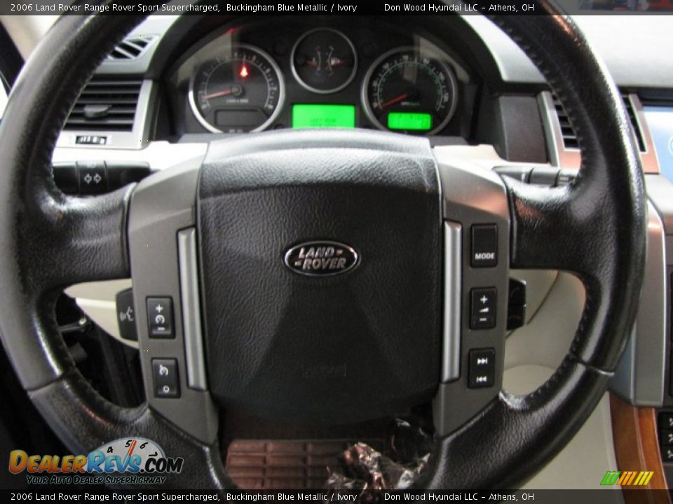 2006 Land Rover Range Rover Sport Supercharged Buckingham Blue Metallic / Ivory Photo #15