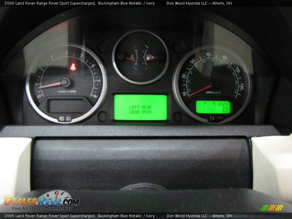 2006 Land Rover Range Rover Sport Supercharged Buckingham Blue Metallic / Ivory Photo #20