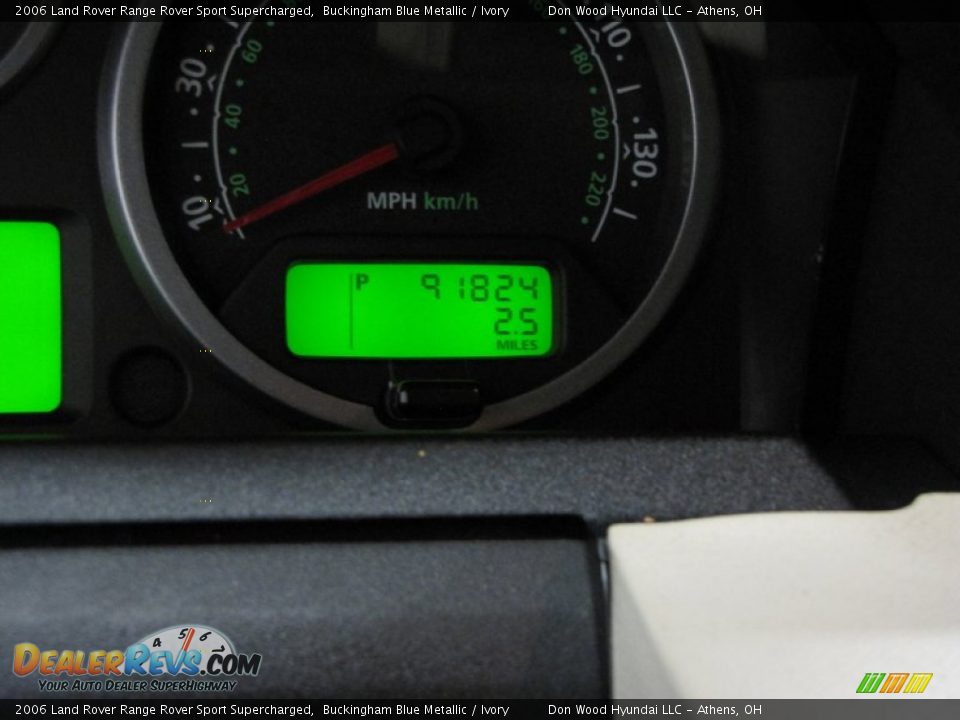 2006 Land Rover Range Rover Sport Supercharged Buckingham Blue Metallic / Ivory Photo #21
