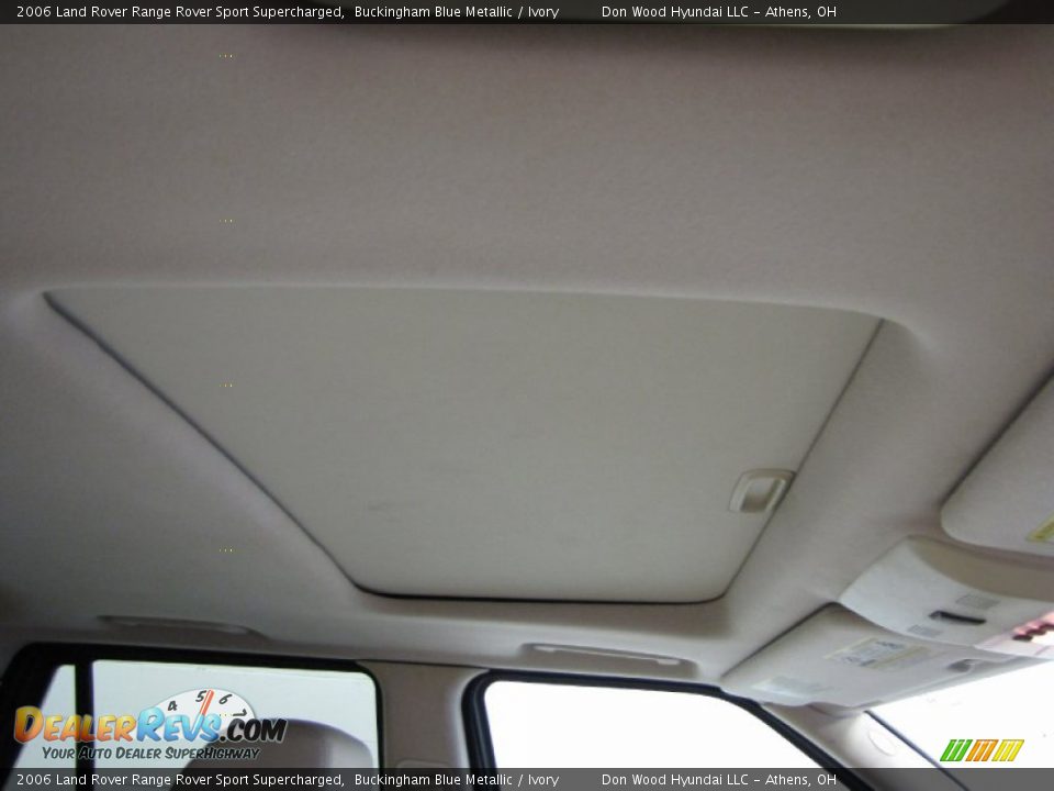 2006 Land Rover Range Rover Sport Supercharged Buckingham Blue Metallic / Ivory Photo #26