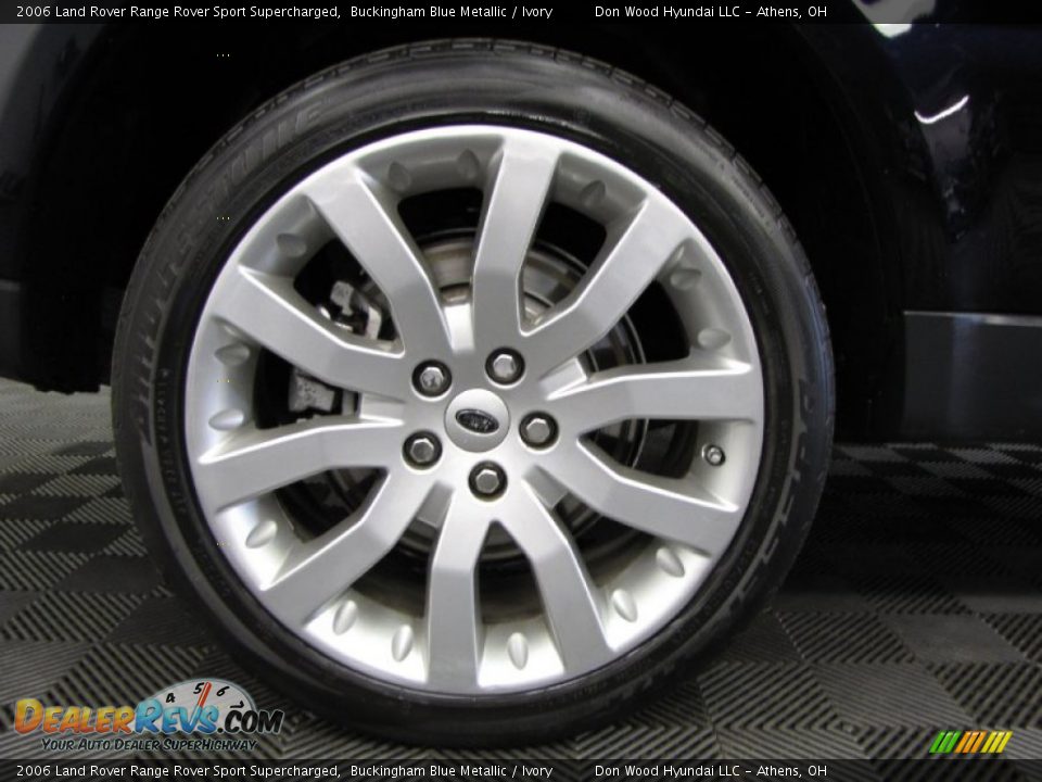 2006 Land Rover Range Rover Sport Supercharged Buckingham Blue Metallic / Ivory Photo #28