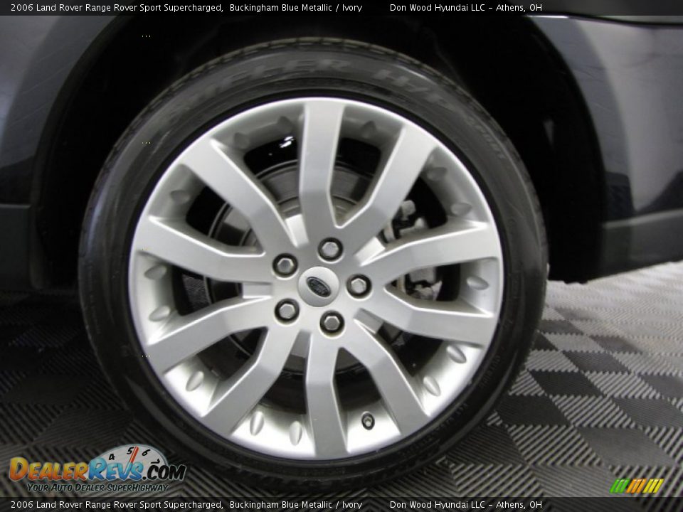 2006 Land Rover Range Rover Sport Supercharged Buckingham Blue Metallic / Ivory Photo #29
