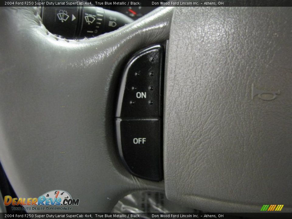 2004 Ford F250 Super Duty Lariat SuperCab 4x4 True Blue Metallic / Black Photo #13