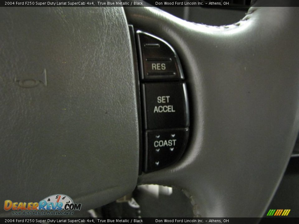 2004 Ford F250 Super Duty Lariat SuperCab 4x4 True Blue Metallic / Black Photo #14