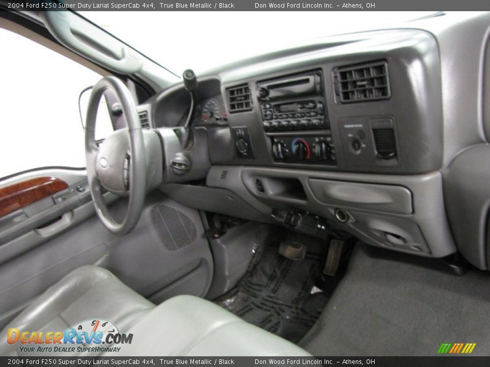 2004 Ford F250 Super Duty Lariat SuperCab 4x4 True Blue Metallic / Black Photo #24