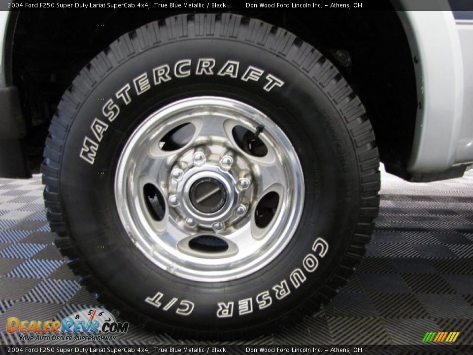 2004 Ford F250 Super Duty Lariat SuperCab 4x4 True Blue Metallic / Black Photo #26
