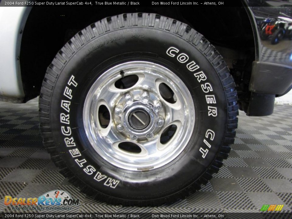 2004 Ford F250 Super Duty Lariat SuperCab 4x4 True Blue Metallic / Black Photo #27