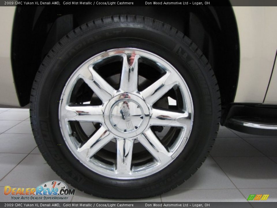 2009 GMC Yukon XL Denali AWD Gold Mist Metallic / Cocoa/Light Cashmere Photo #30
