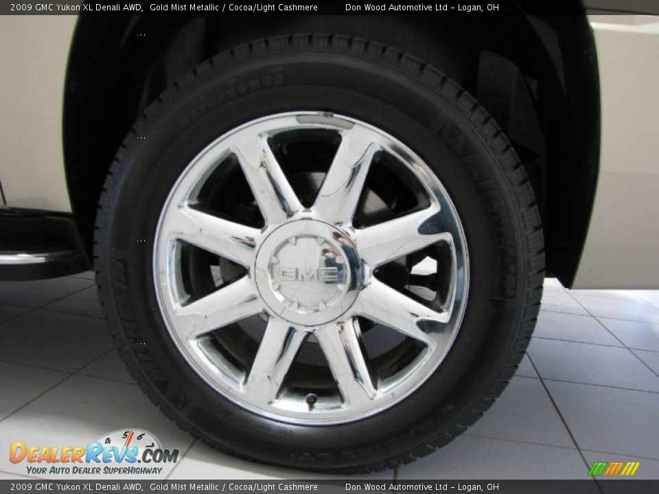 2009 GMC Yukon XL Denali AWD Gold Mist Metallic / Cocoa/Light Cashmere Photo #31