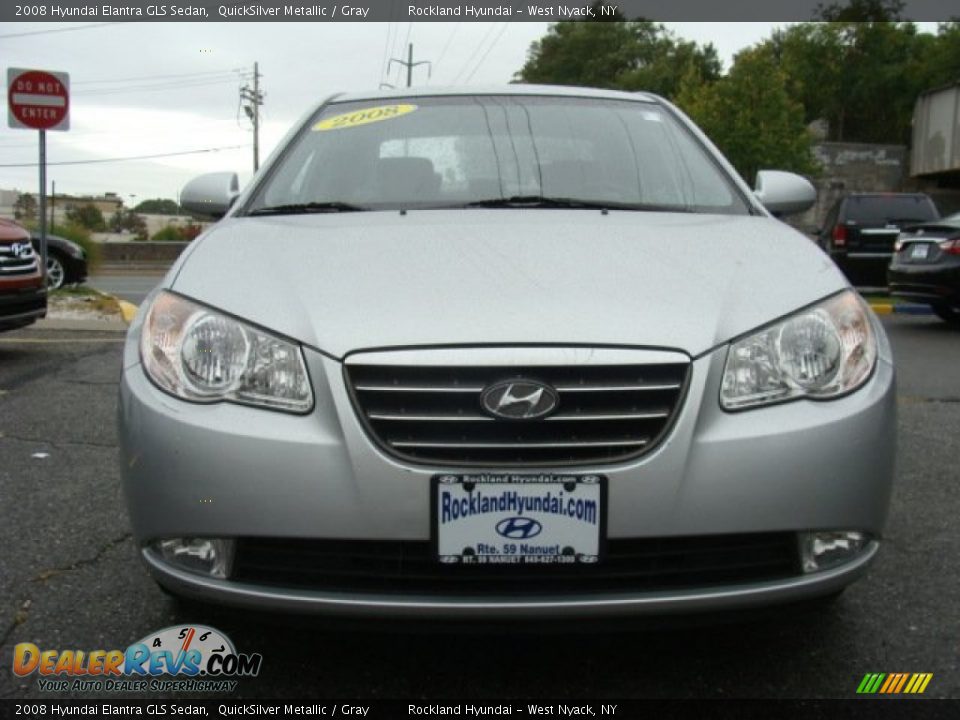 2008 Hyundai Elantra GLS Sedan QuickSilver Metallic / Gray Photo #2