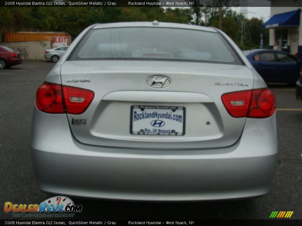 2008 Hyundai Elantra GLS Sedan QuickSilver Metallic / Gray Photo #5