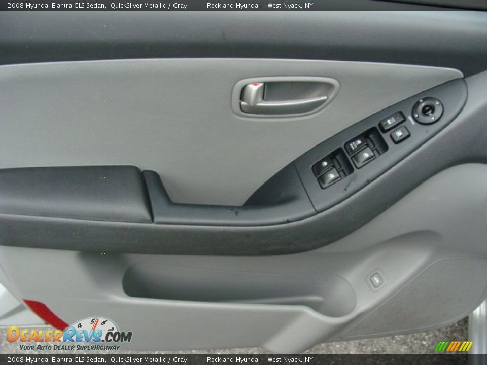 2008 Hyundai Elantra GLS Sedan QuickSilver Metallic / Gray Photo #7
