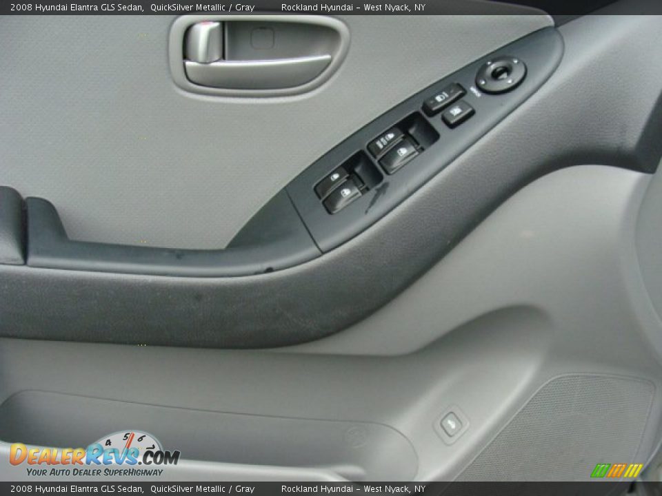 2008 Hyundai Elantra GLS Sedan QuickSilver Metallic / Gray Photo #8