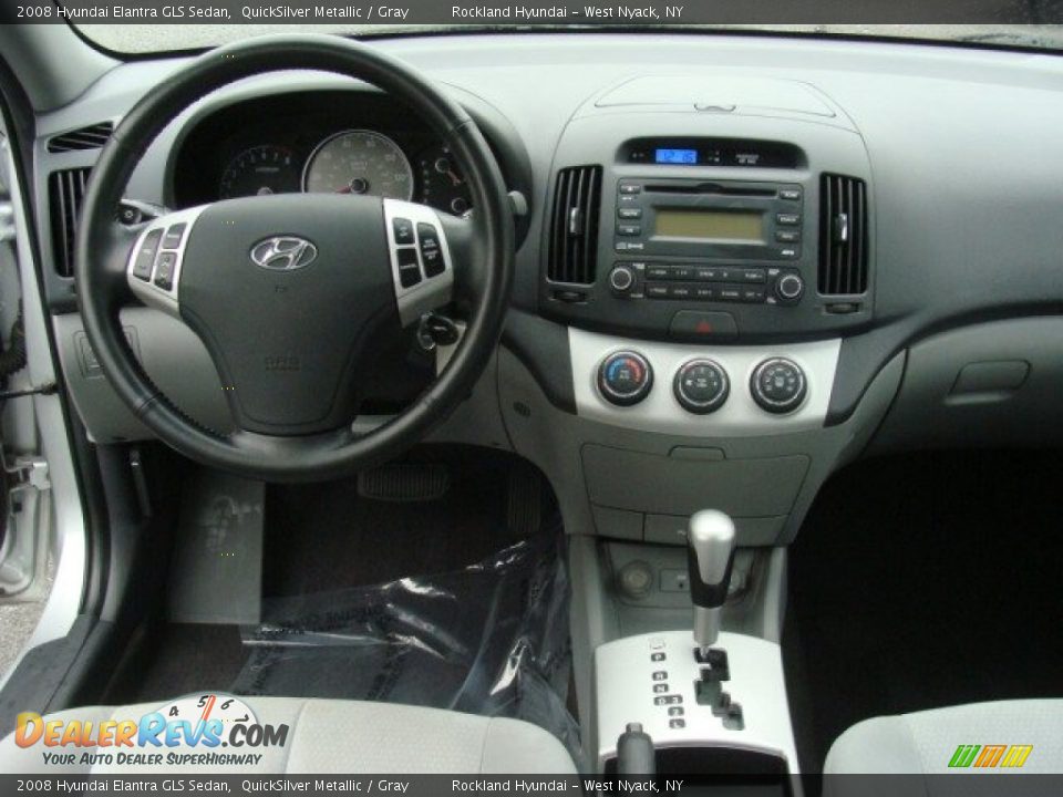 2008 Hyundai Elantra GLS Sedan QuickSilver Metallic / Gray Photo #11